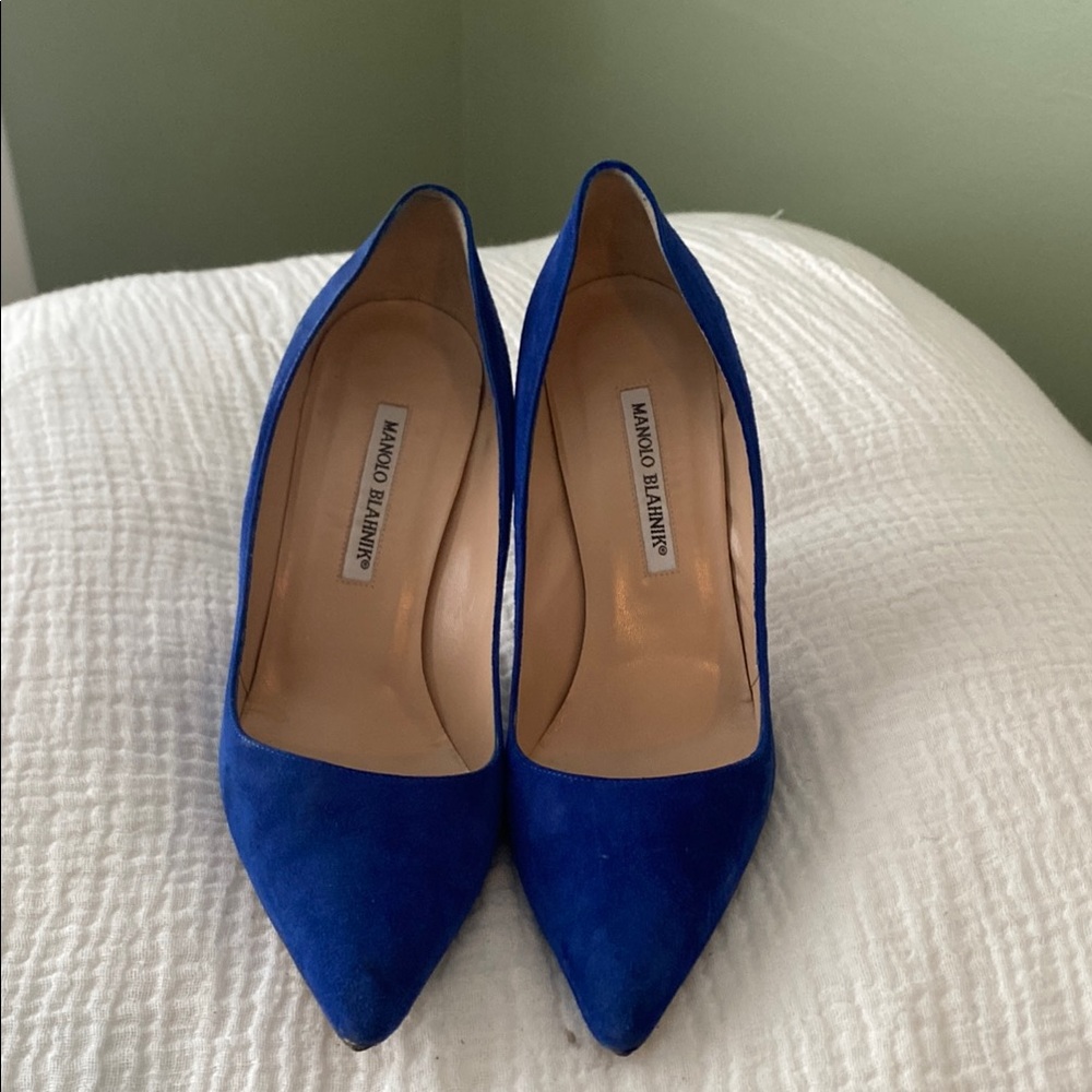 Manolo Blahnik Royal Blue Heels